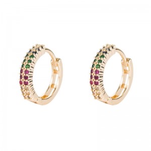 Sydkorea Dongdaemun kobber smykker øreringe zircon øreringe europæiske og amerikanske mode tilbehør grænseoverskridende kilder til forgyldte øreringe engros